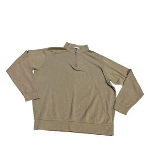 Peter Millar Tan Zip Up Sweater
